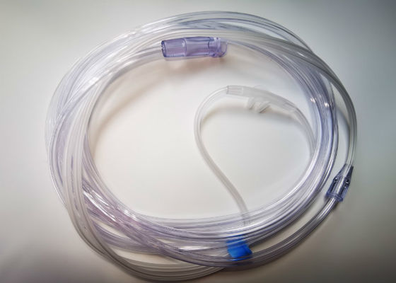 曲げた鼻カヌラチューブ 酸素光線 医療用呼吸器