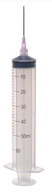 Luer Lock Hypodermic Disposable Sterile Syringe NON TOXIC Three Part 50 Ml 60 Ml