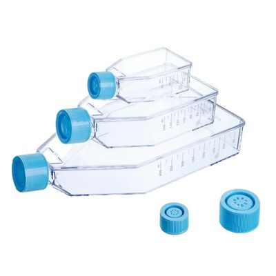 出された被蓋細胞の培養瓶T25 T75 T175が付いている生殖不能のプラスチック細胞培養のびん